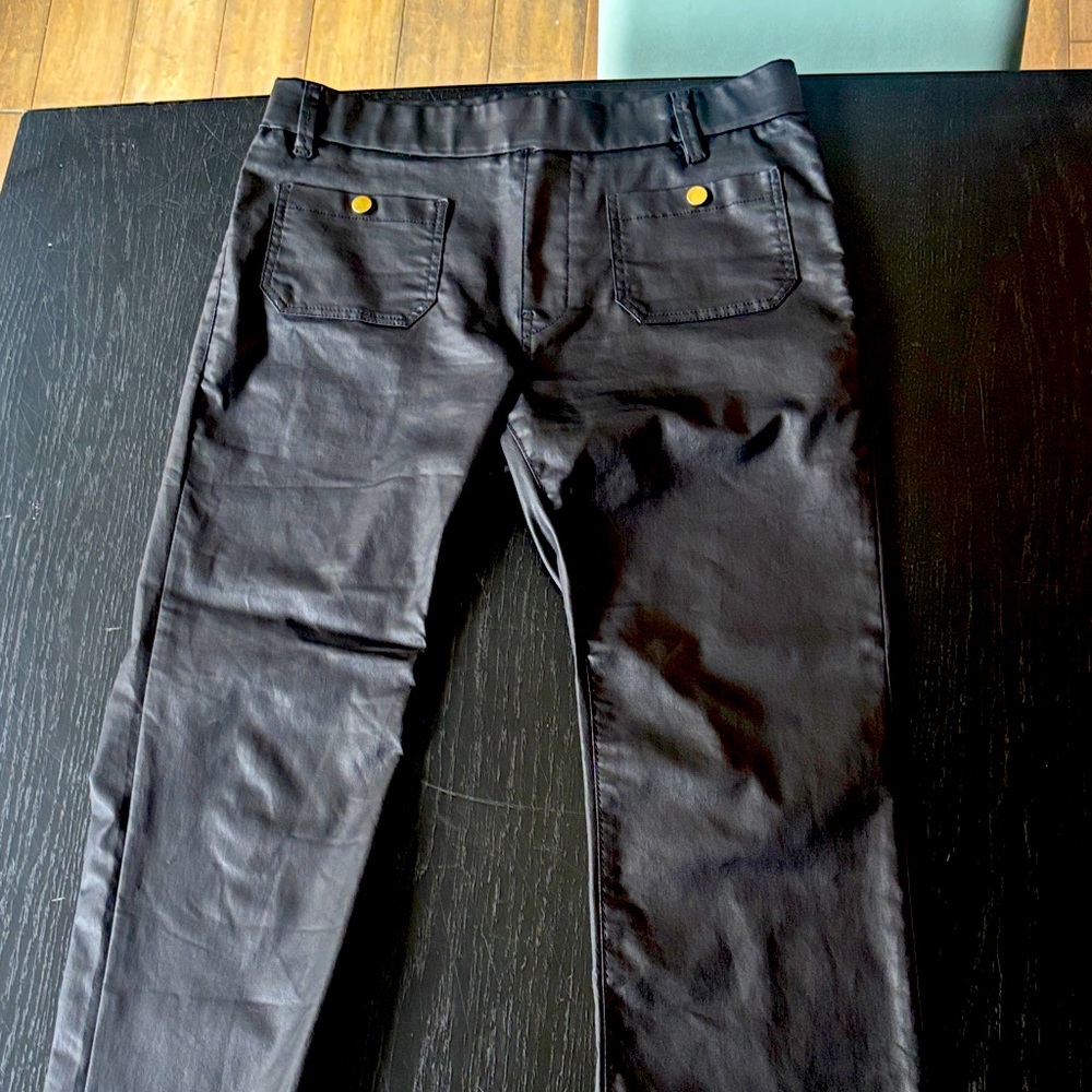 BEVY FLOG Black Pants with Gold Accents
